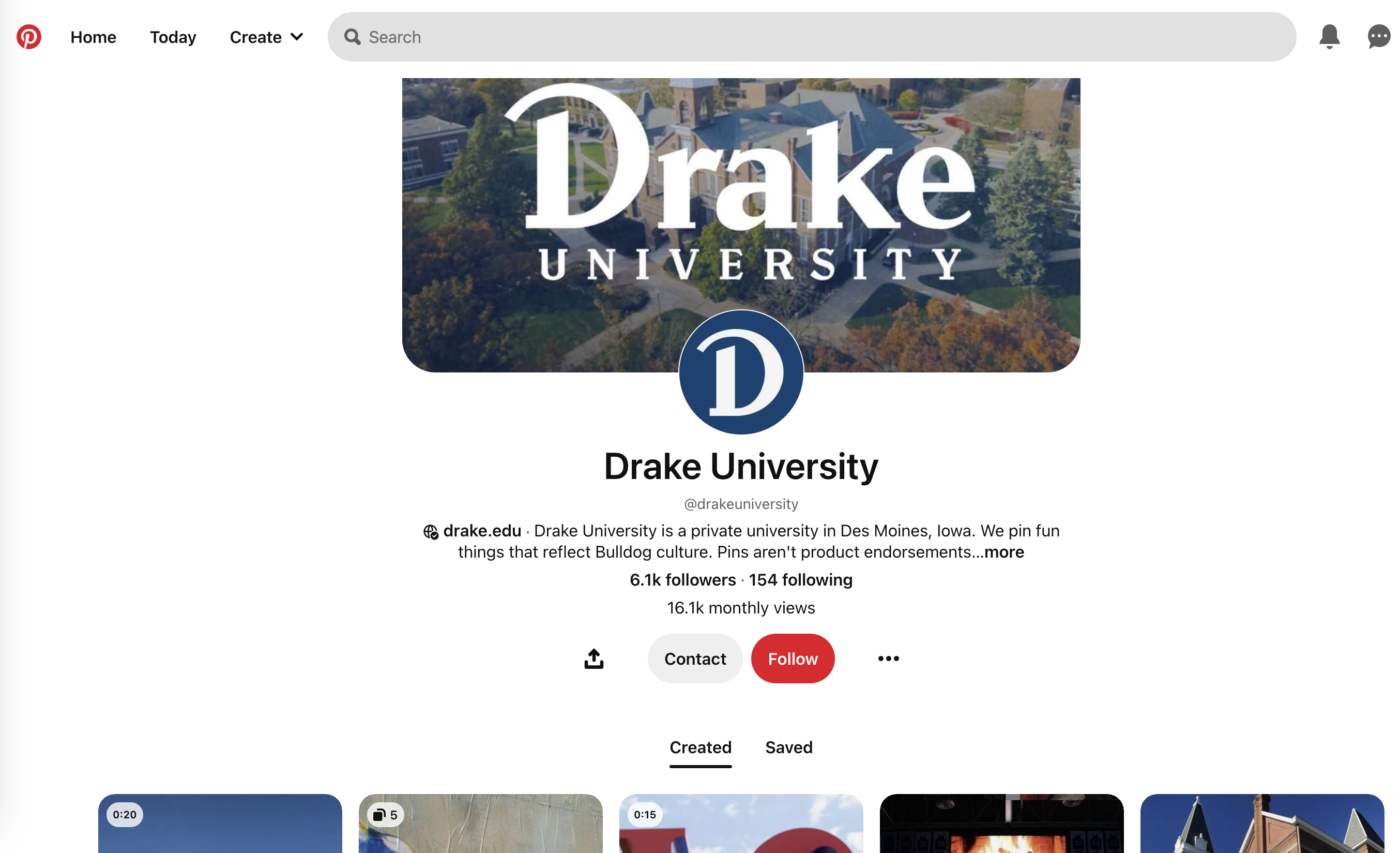 Drake uni on Pinterest updates 2023 for higher ed