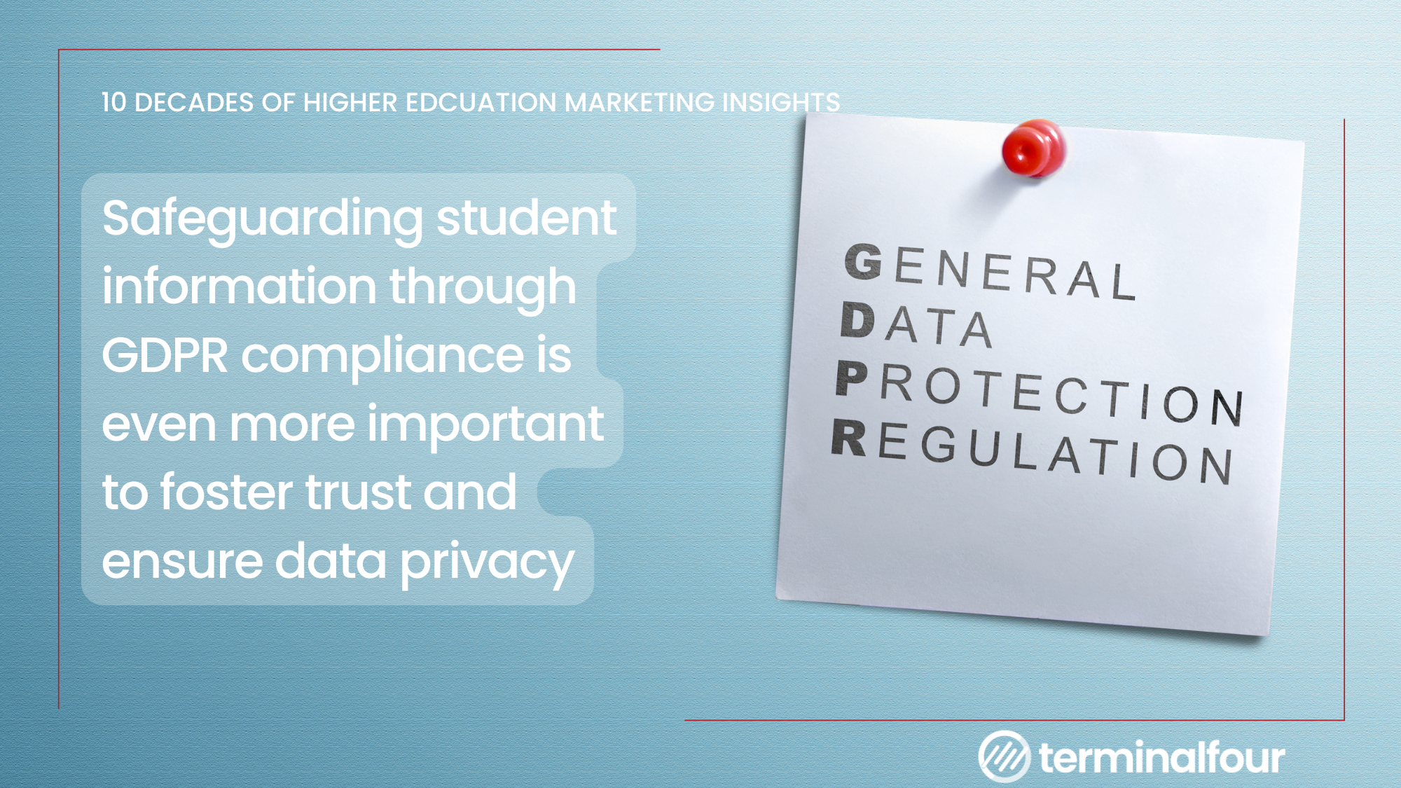 GDPR and data privacy for higher education