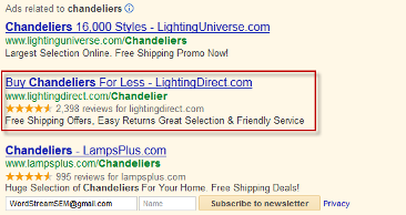 PPC-ad-chandelier-example