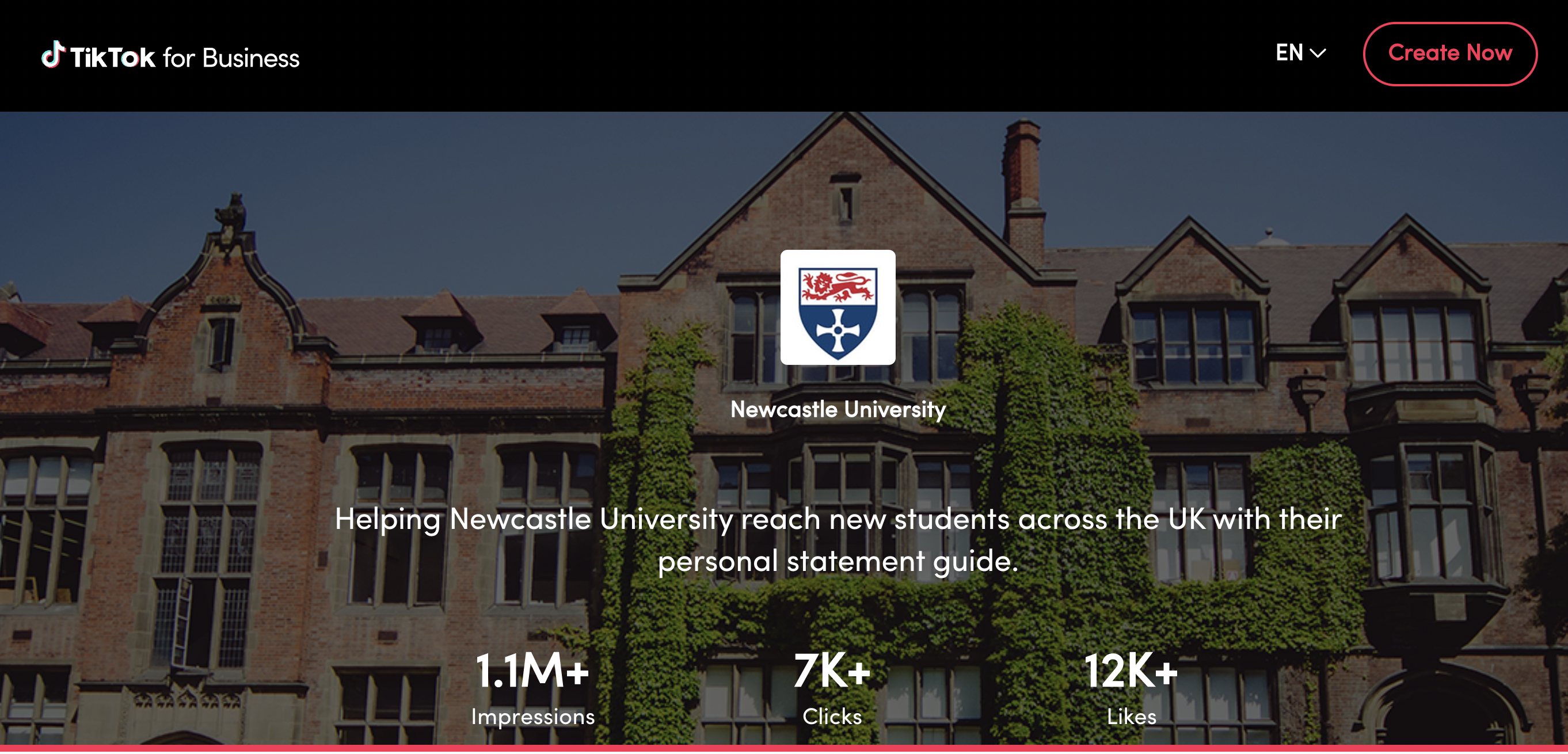 TikTok for Business with Newcastle University