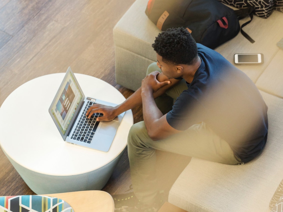 Man with laptop